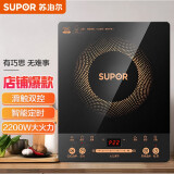 苏泊尔（SUPOR）电磁炉 2200W大功率触控按键 耐用面板 八档火力 纤薄设计 定时功能电磁灶火锅炉C22-IJ59E