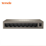 腾达（Tenda）TEG1008M 8口千兆交换机 钢壳壁挂式 安防网络监控摄像头专用分线器 分流器