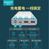 罗马仕sense6 22.5W超级快充 20000毫安时充电宝20W苹果PD 兼容18W 大容量移动电源适用于苹果安卓华为小米