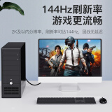 威迅（VENTION）DP线1.2版 4K60Hz高清DisplayPort公对公144Hz连接线 笔记本连接显示器视频线 1.5米 HACBG