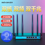 磊科（netcore）B21 2100M全千兆企业级无线路由器 5G双频多WAN口 行为管理