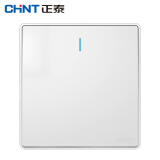 正泰（CHNT）NEW2 W00100 白色开关插座家用 暗装一开单控开关16A（2只装）