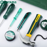 世达五金工具箱家庭工具套装7件基础螺丝刀锤子卷尺安装组套05161 05161