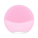 斐珞尔（FOREO）硅胶电动毛孔清洁美容按摩洗脸器洁面仪 露娜迷你3代 LUNA mini3 粉红色