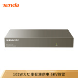 腾达（Tenda）TEF1109P-8-102W 9口百兆8口POE供电交换机 工程监控专用网线分线器