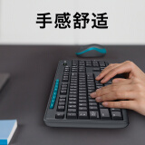 罗技（Logitech）MK275 键鼠套装 无线键鼠套装 办公键鼠套装 全尺寸 黑蓝色 带无线2.4G接收器