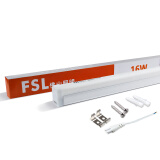 佛山照明（FSL）LED灯管T5一体化支架灯管套装1.2米16W黄光3000K 两插口