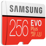 三星（SAMSUNG）256GB TF（MicroSD）存储卡 U3 C10 4K EVO升级版+内存卡 读速100MB/s 写速90MB/s赠SD适配器