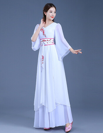 汉元素古装仙女写真古典舞蹈服装写真服装古代汉服演出服舞蹈襦裙