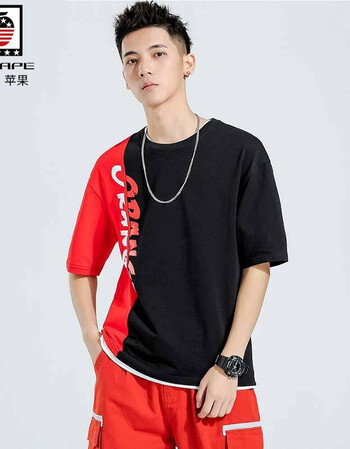 2019春夏新款圆领上衣韩版修身半袖体恤男休闲潮牌青年打底衫汗衣男装