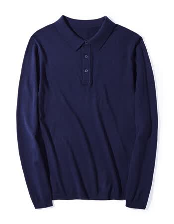 墨麦客2019夏季新品男士青春休闲polo衫t恤衣服男装 藏青色 m