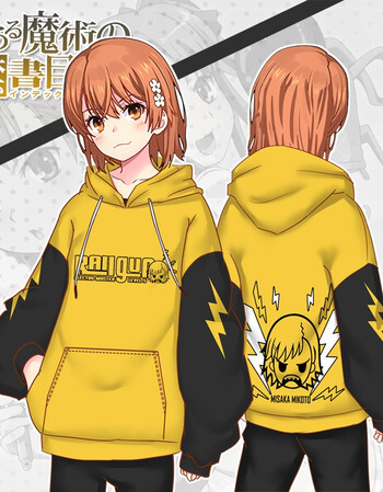 劲魔豹魔法禁书目录炮姐卫衣二次元衣服御坂美琴超电磁炮周边外套款式