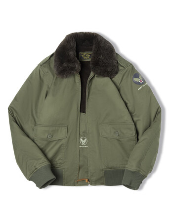 马登工装美式复古毛领b10飞行员夹克加厚保暖棉衣外套男冬季军绿s