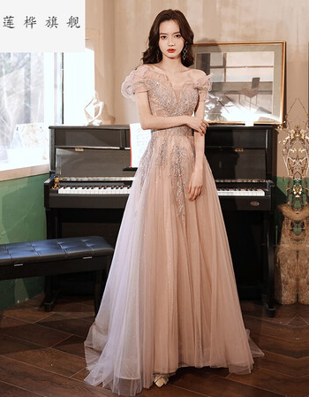 法式小晚女2021新款大合唱团演出服晚代货成人礼服公主裙女装图片色xs