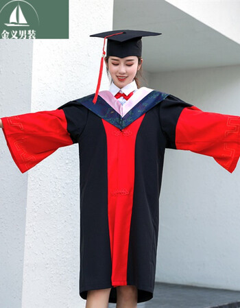 学士服文科礼服学士想采博士服毕业理科垂布博士帽现货学位服文科博士