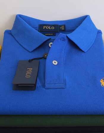 保罗贵族短袖polo衫男夏季新款商务休闲保罗半袖t恤翻领刺绣马标纯棉