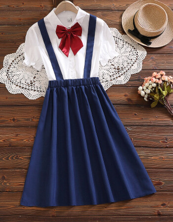 中学生礼服裙少女初中学生演出服装朗诵演讲表演出比赛大合唱主持人