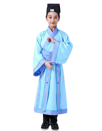六一儿童节演出服儿童古装汉服男童装学生三字经国学中国风古代书生a