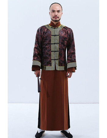 那年花开古装影视古装民国长衫长袍老爷服掌柜服演出服 清朝男士老爷