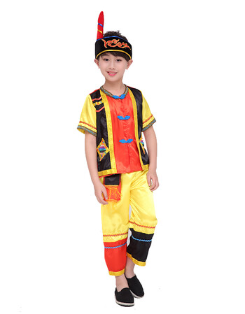 粉红色 仡佬族男 110cm