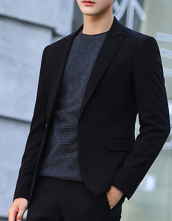 戗驳领黑色单西 s【图片 价格 品牌 报价】-京东