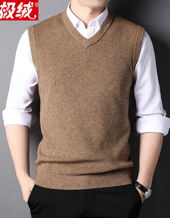 男士毛线针织毛马夹保暖无袖毛衫男式内穿内搭砍肩商务休闲大码坎肩