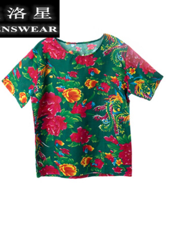 东北花衣服大花布服装民族风搞笑二人转东北大花布舞蹈表演服男女套装