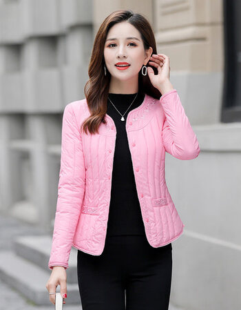 女士修身内穿贴身冬棉衣保暖棉服中年妈妈装减龄洋气小棉袄冬装mt19