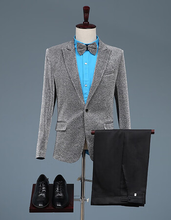 阿亨艺考服装伴郎团礼大合唱演出服2021新款男士西装套装商务休闲职业