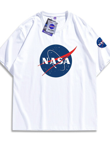 nasa宇航员夏季t恤男女短袖潮牌宽松纯棉青年半袖ins潮流nasa宇航员