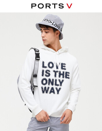ports vt恤男2019新款字母长袖卫衣vn8kkh20acc172 white m