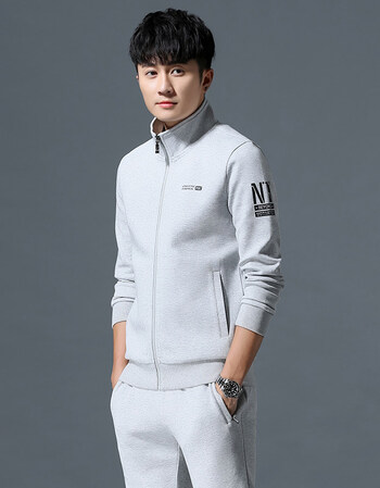 2018新款男士套装新款韩版休闲装套装男运动套装秋季男套装运动服品质