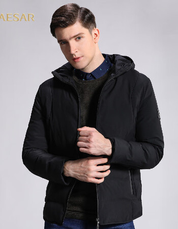 凯撒大帝caesar 2018秋冬季上新男装外套时尚商务休闲经典百搭纯色连