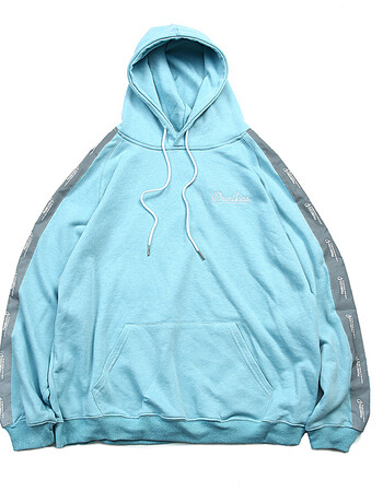 prank kiss李予诺潮牌prks秋季宽松复古拼接3m反光情侣套头卫衣男