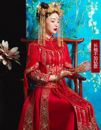 珂梵图秀禾服新娘2019新款结婚婚纱礼服中式婚服新娘嫁衣古代婚纱2019