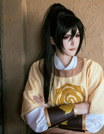 [新品上市]萌香家魔道动漫祖师金凌薛洋cos假发现货黑色造型款play假