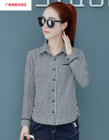 女大码女装打底衫春季衬衣 黑白格子 l【图片 价格 品牌 报价】-京东
