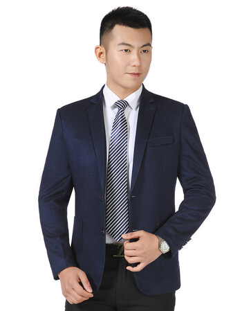 春季男士外套秋款休闲单西服2018新款商务西装男中年帅气爸爸外衣