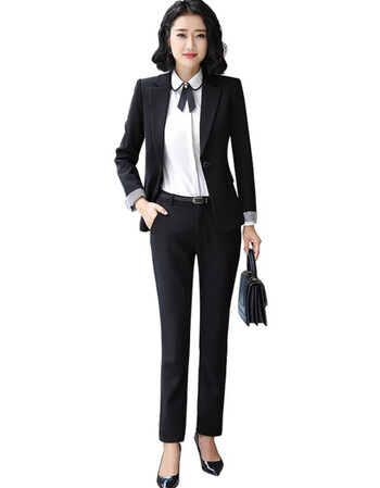 韵菲利 西装职业装女装套装秋冬新款女士时尚气质正装西服工作服工装