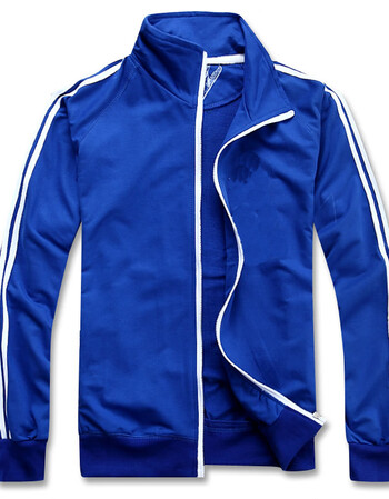 仙女锦定制80年代国货复古运动服卫衣外套开衫男休闲套装2021蓝色蓝色