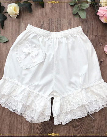 南瓜裤女生防走光打底裤家居短裤配日系jk安全裤奶白色l建议105120斤