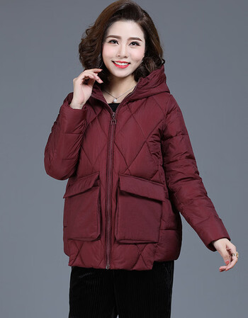 京东精选中年妈妈装冬季棉服加厚老年人棉袄外套中老年棉衣女冬装外套