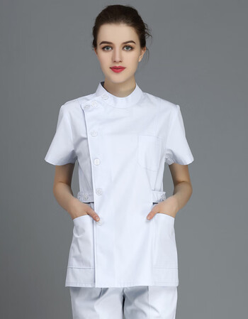 迪塞雅分体式护士工作服 白大褂长袖 护士服长袖 医生服 药店药房工作