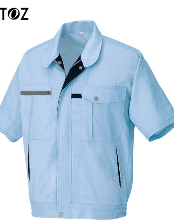 日本aitoz爱依托斯 工作服 春夏季 工装 短袖 工服 工衣 防静电 007