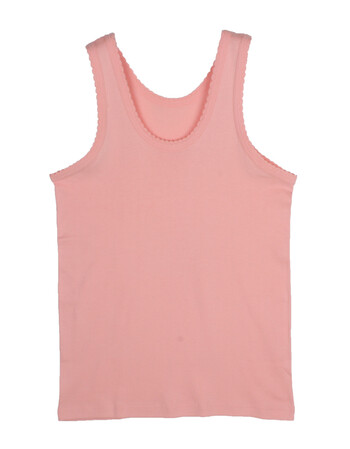 中老年背心女 妈妈无袖汗衫老年人加大内衣背心跨栏背心 夕红色 4xl