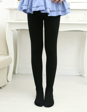 秋冬儿童连裤袜子女童打底裤白舞蹈婴儿长筒宝宝保暖加绒加厚纯棉