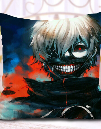 东京喰种动漫抱枕东京食尸鬼金木研二次元周边双面毛绒靠垫 34 温暖毛