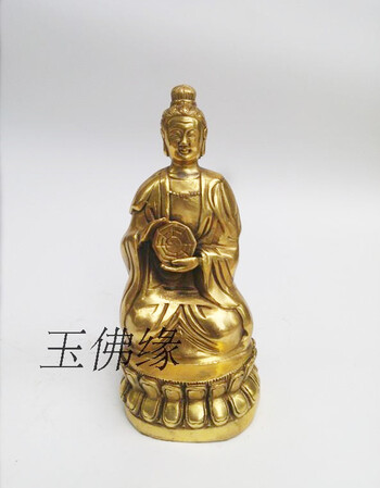 uyuk 无生老母神像铜像摆件镇宅保平安 风水工艺品摆件