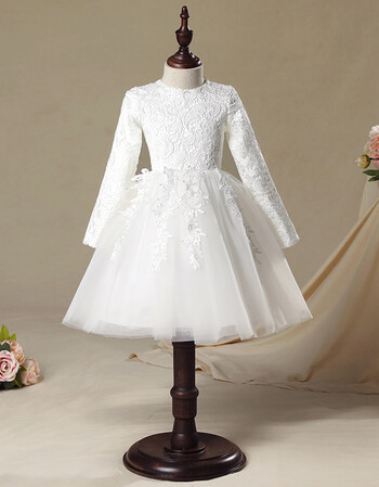 花童礼服儿童公主裙女童婚纱蓬蓬钢琴演出服长袖加厚主持人秋冬季