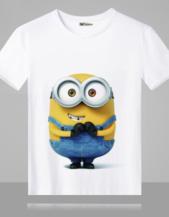 小黄人t恤男女 情侣装 大眼萌学生短袖衣服 卑鄙的我宽松夏季上衣 12